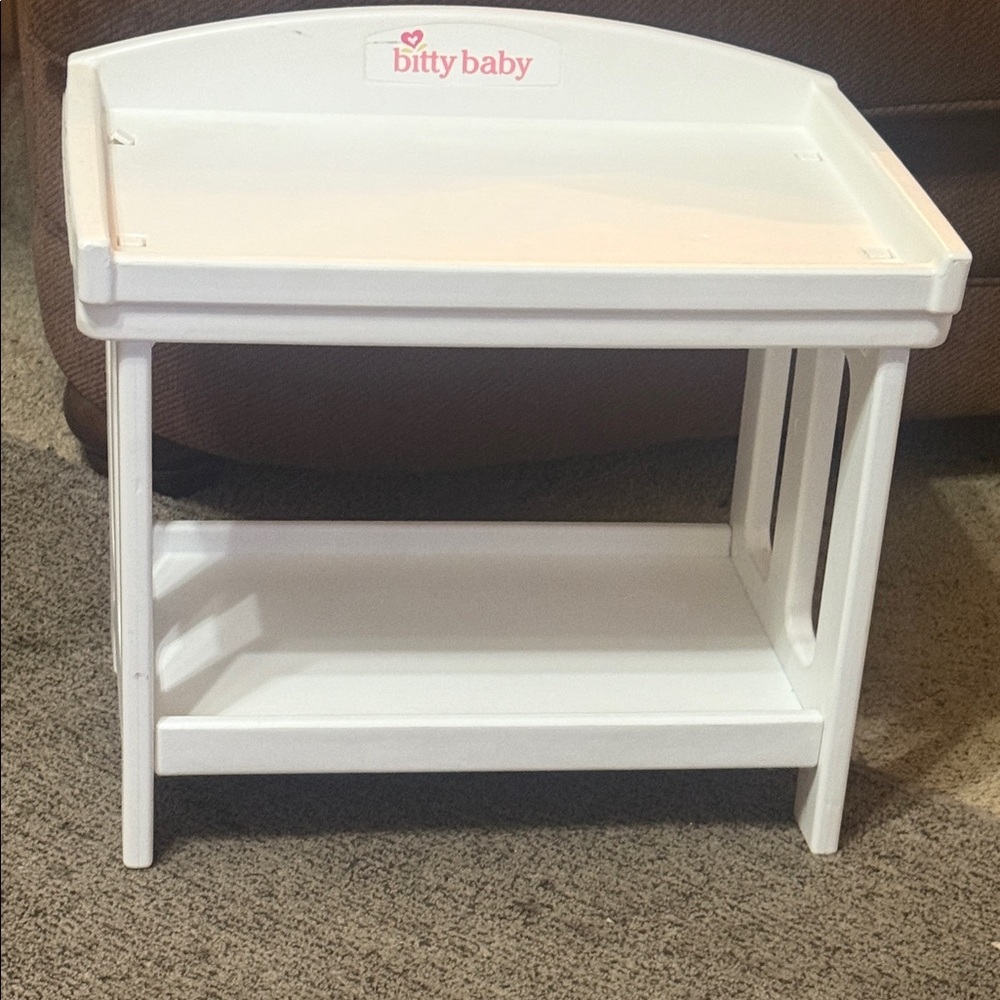 America Girl Bitty Baby White Changing Table